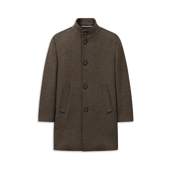 BUGATTI BROWN WOOL COAT