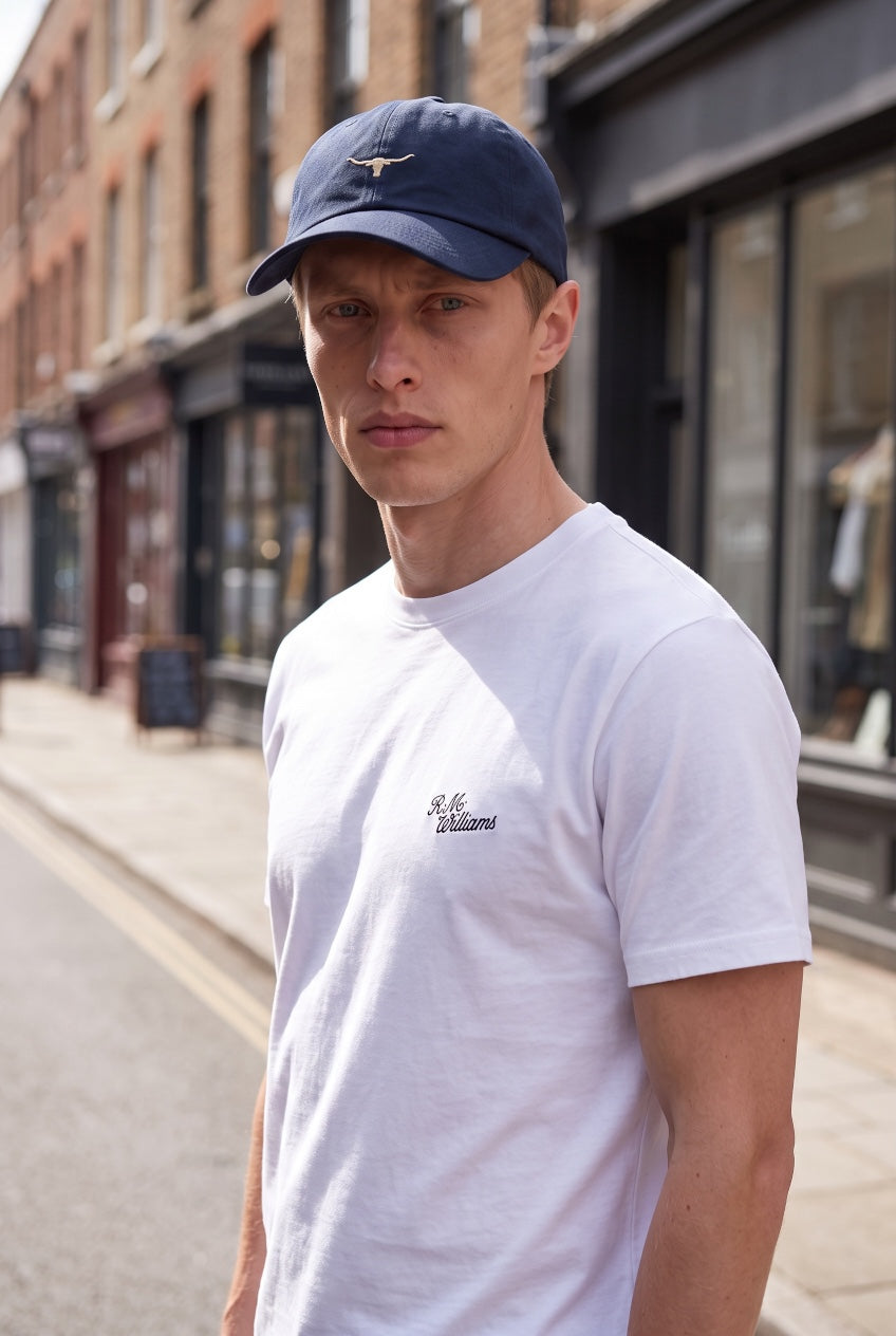 RM WILLIAMS BLUE MINI LONGHORN CAP