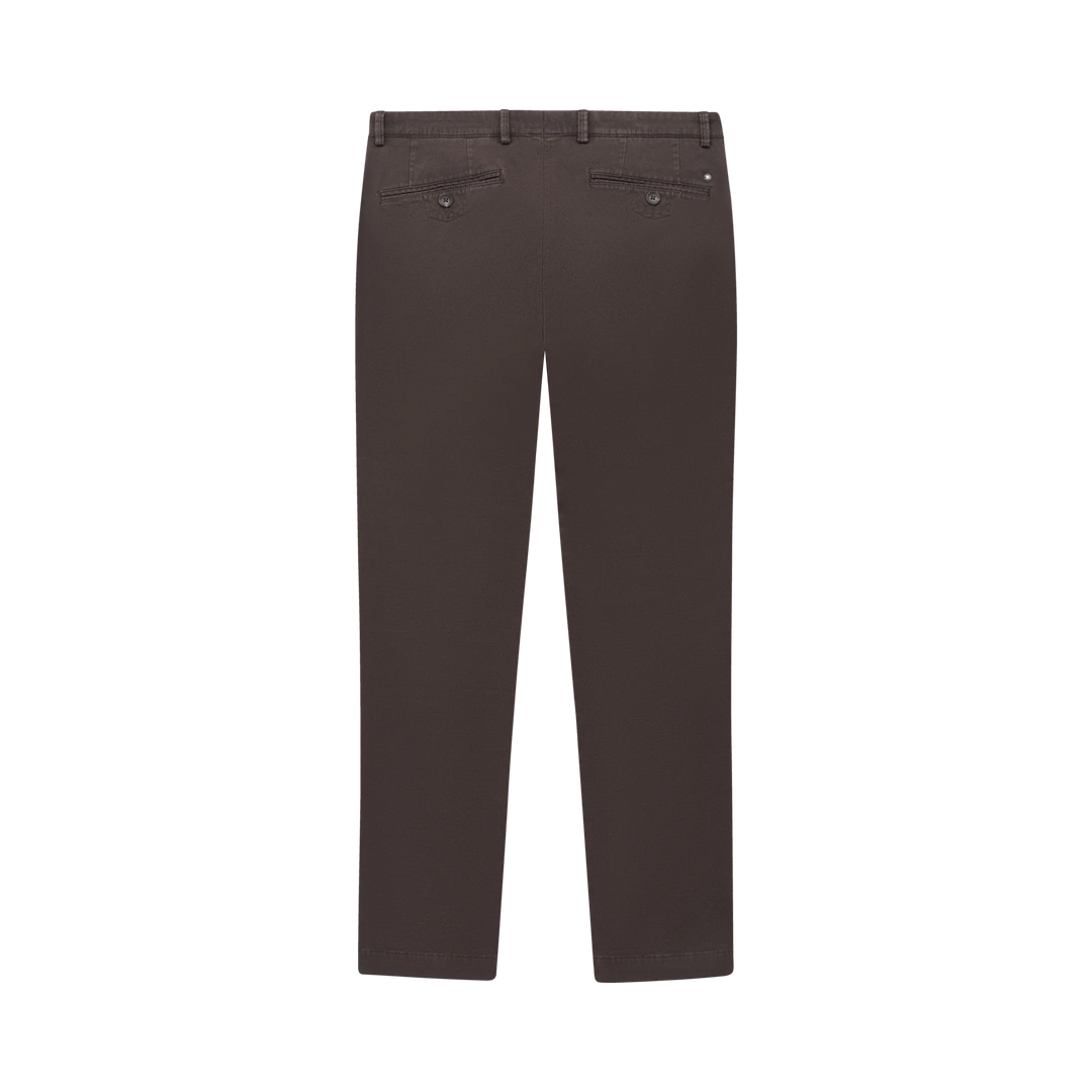BUGATTI BROWN TAPPERED CHINO