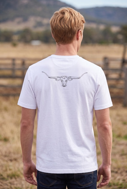 RM WILLIAMS BYRON WHITE TEE