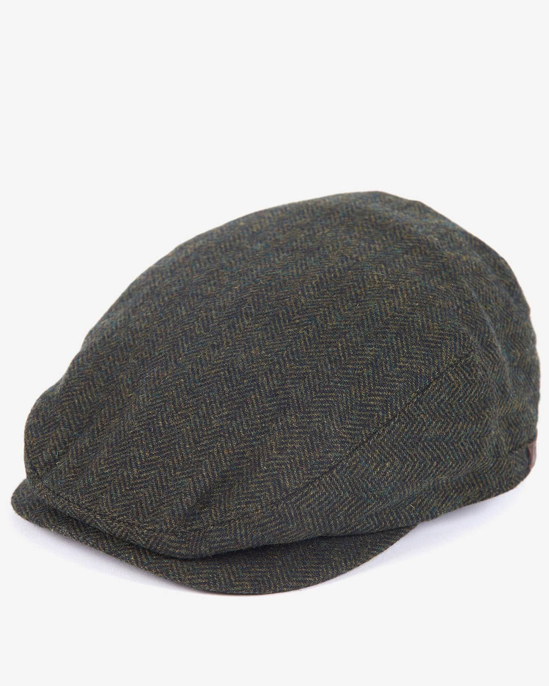 BARBOUR OLIVE BARLOW FLAT CAP