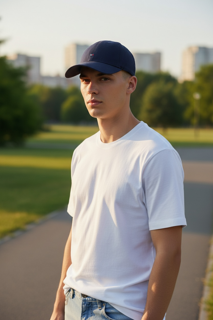 TOMMY HILFIGER BASEBALL CAP NAVY