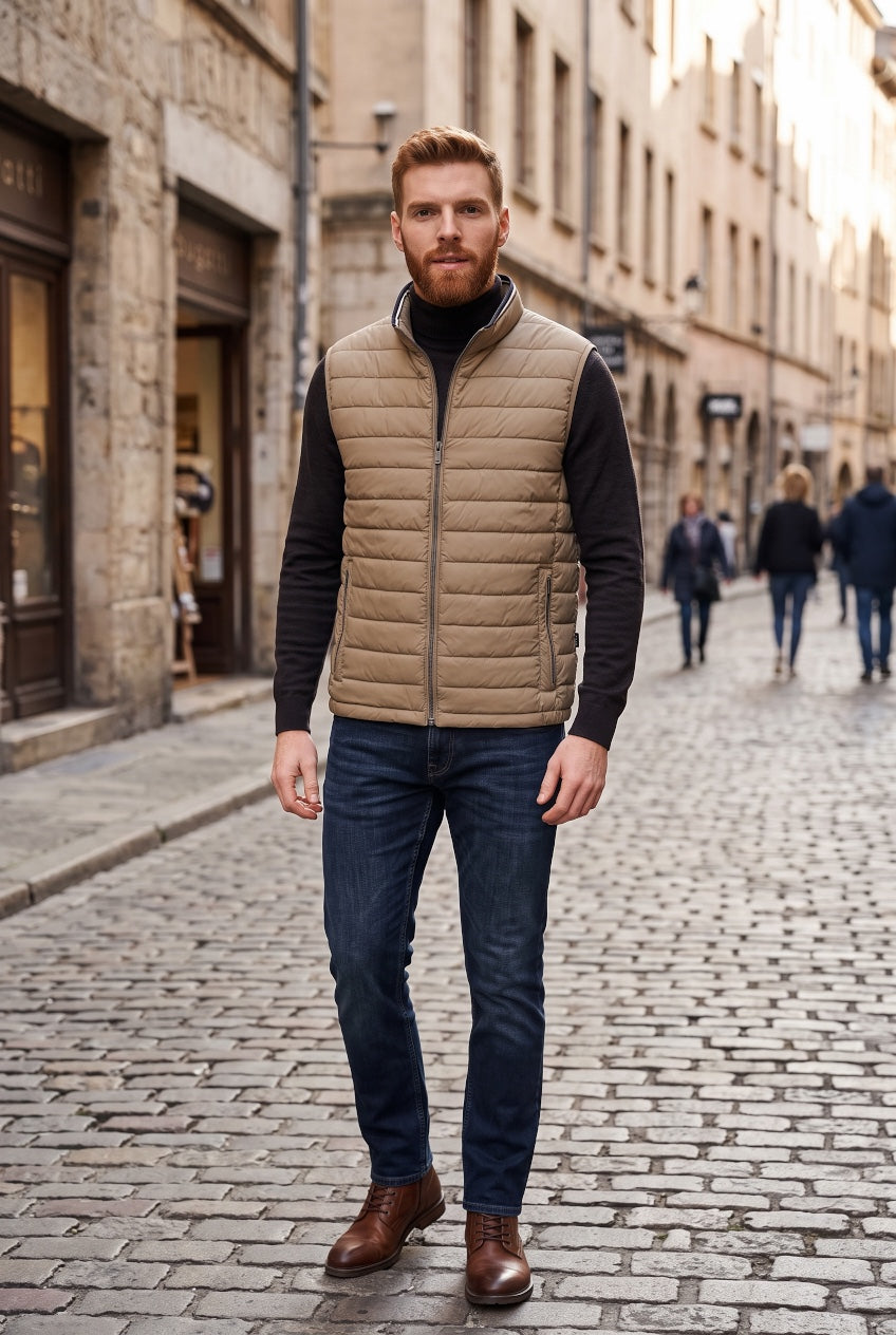 BUGATTI BEIGE GILET