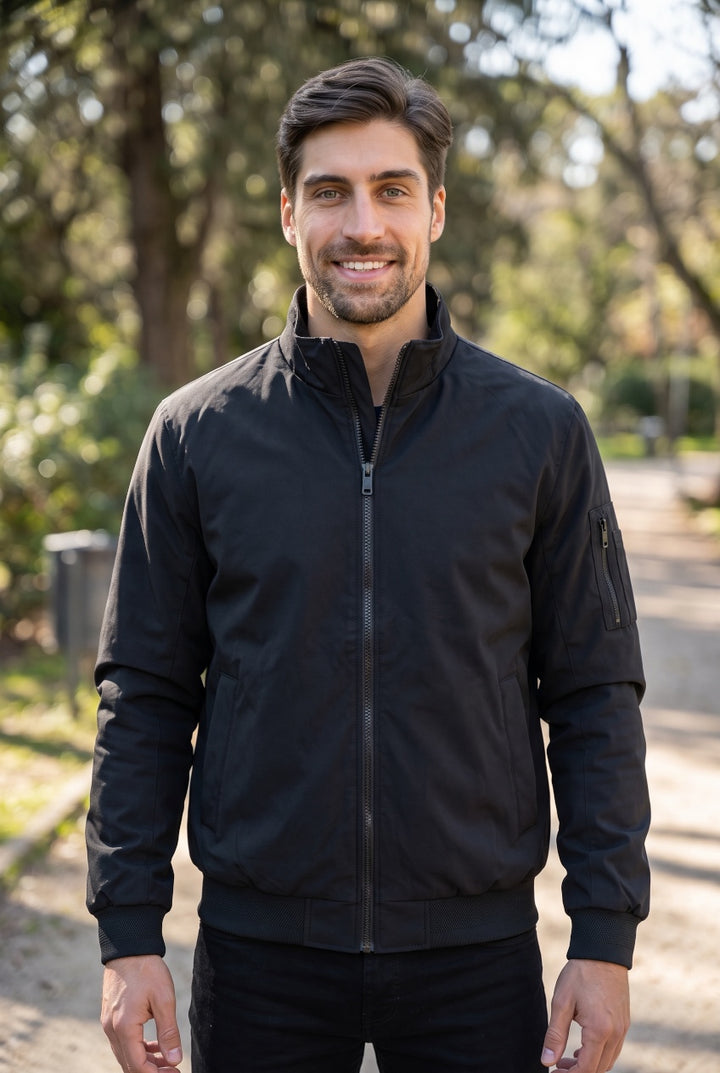 CASA MODA BLACK  BOMER JACKET