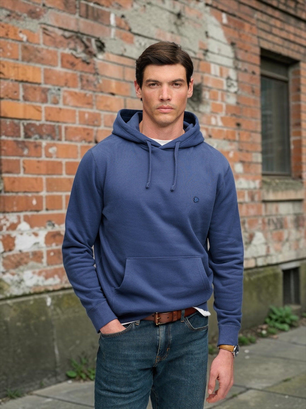 SUPERDRY BLUE ESS SDCO LOGO HOODY