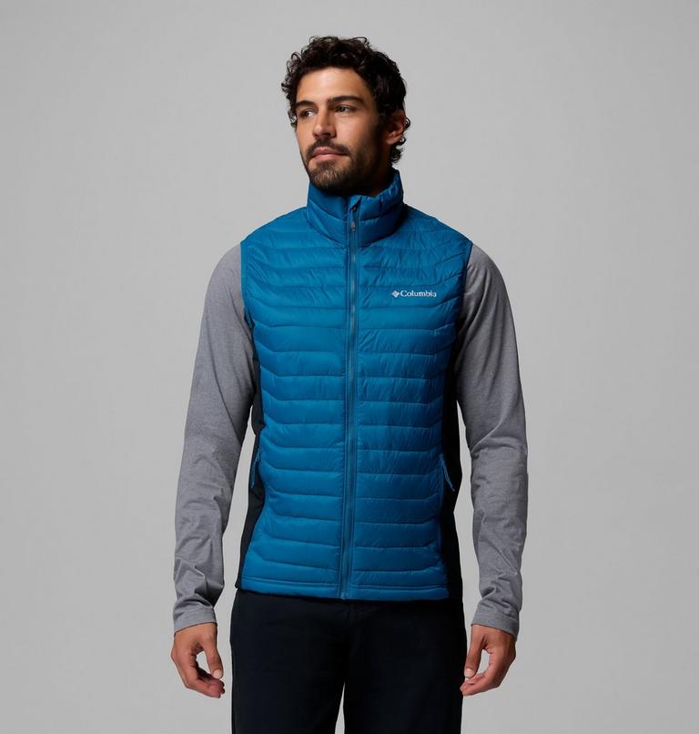 COLUMBIA BLUE POWDER PASS HYBIRD VEST GILET
