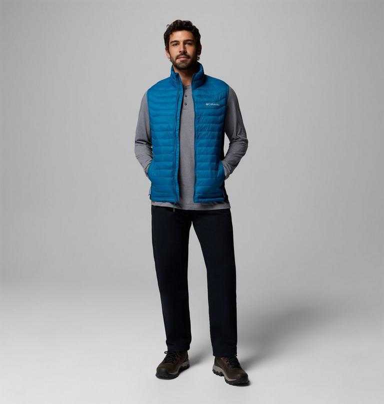 COLUMBIA BLUE POWDER PASS HYBIRD VEST GILET