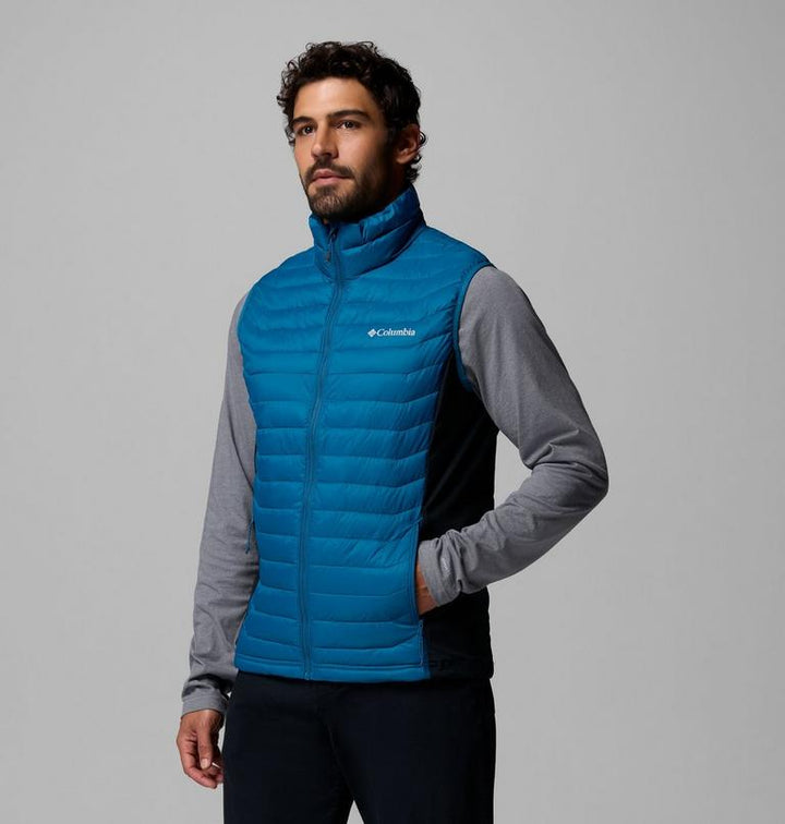 COLUMBIA BLUE POWDER PASS HYBIRD VEST GILET