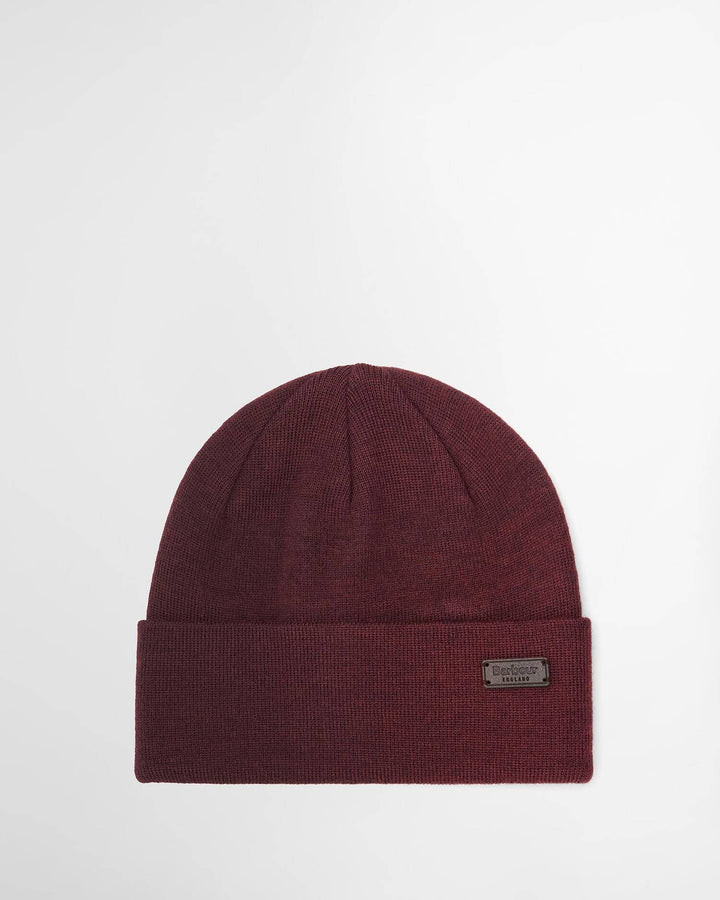 BARBOUR BORDEAUX HEALEY BEANIE HAT