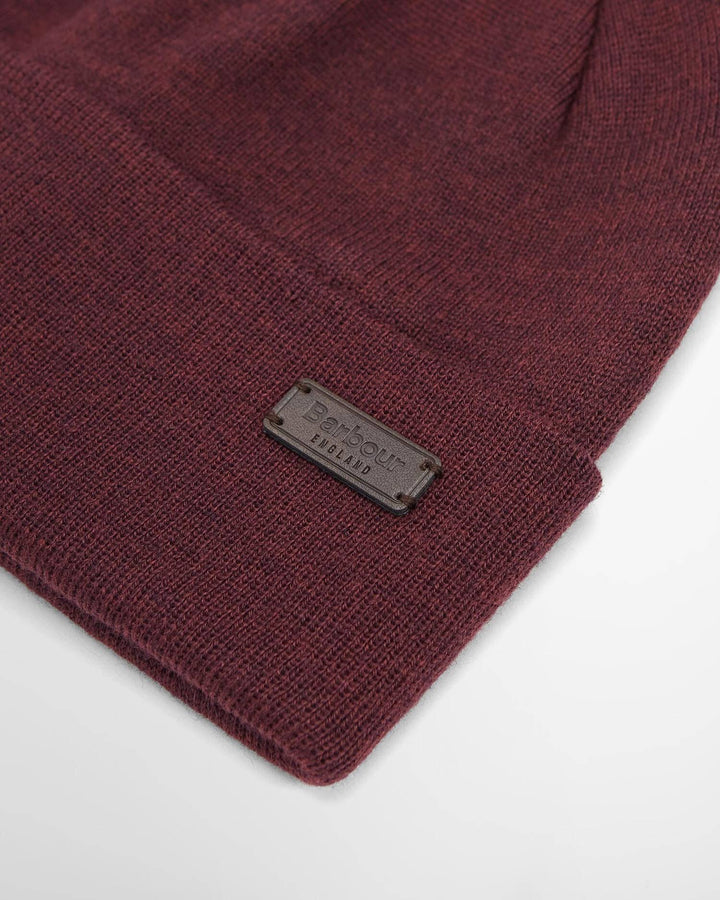 BARBOUR BORDEAUX HEALEY BEANIE HAT