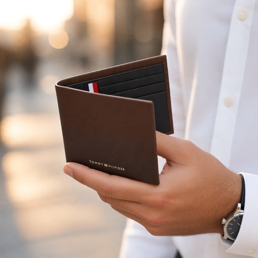 TOMMY HILFIGER SEASONAL BROWN MINI CC WALLET
