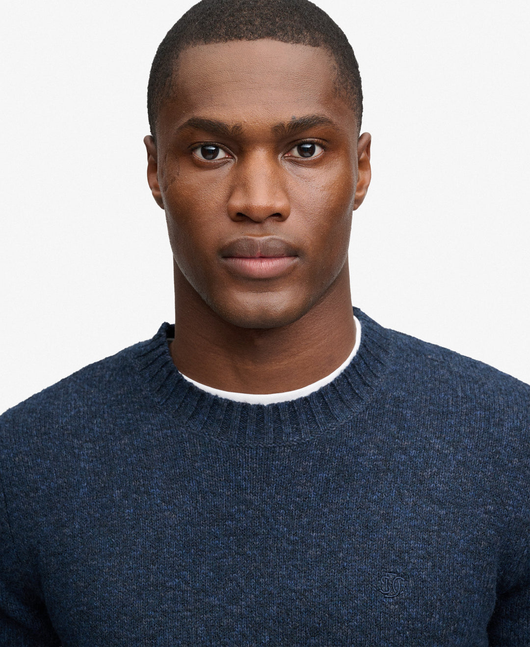 SUPERDRY NAVY ESS LIGHTWEIGHT WOOL BLEND SWEATER