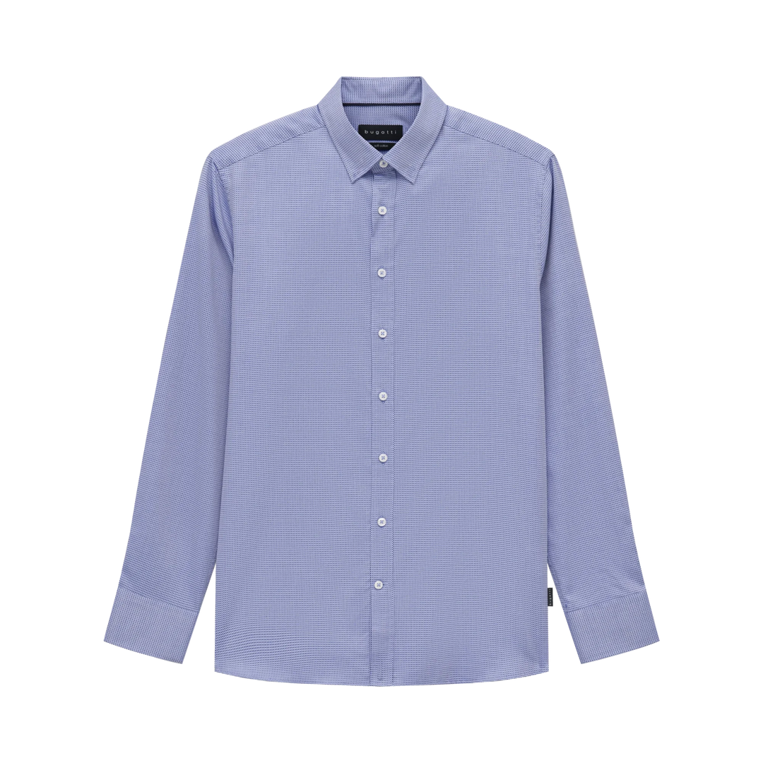 BUGATTI  BLUE PRINT SHIRT