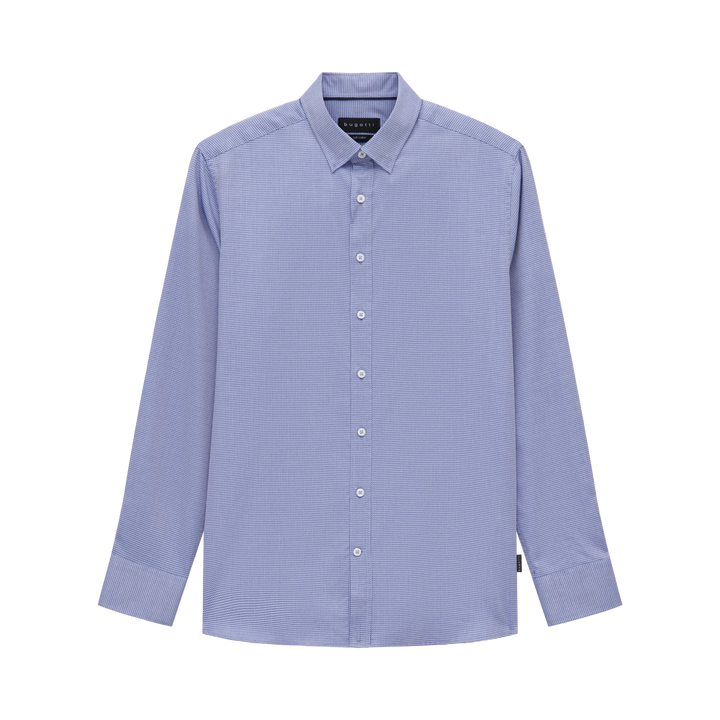BUGATTI  BLUE PRINT SHIRT