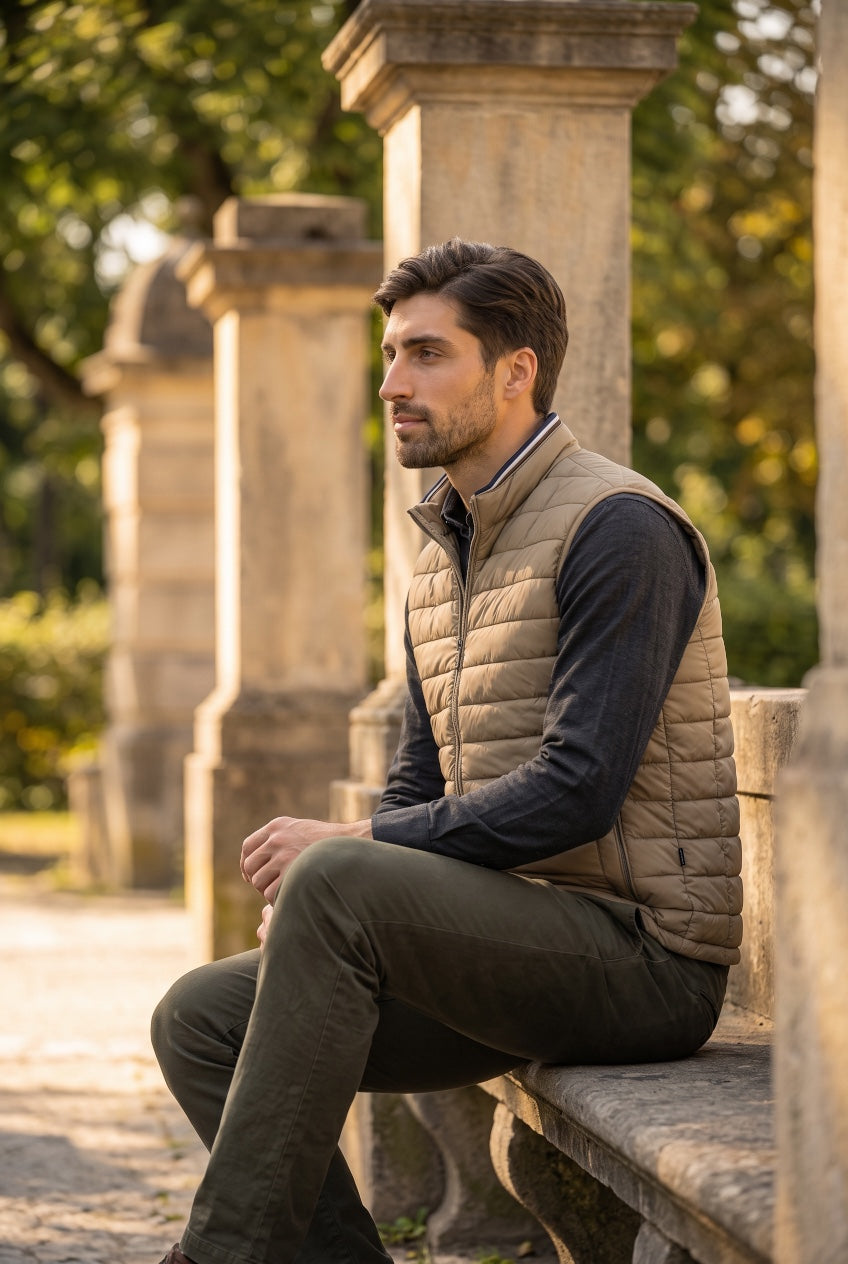 BUGATTI BEIGE GILET