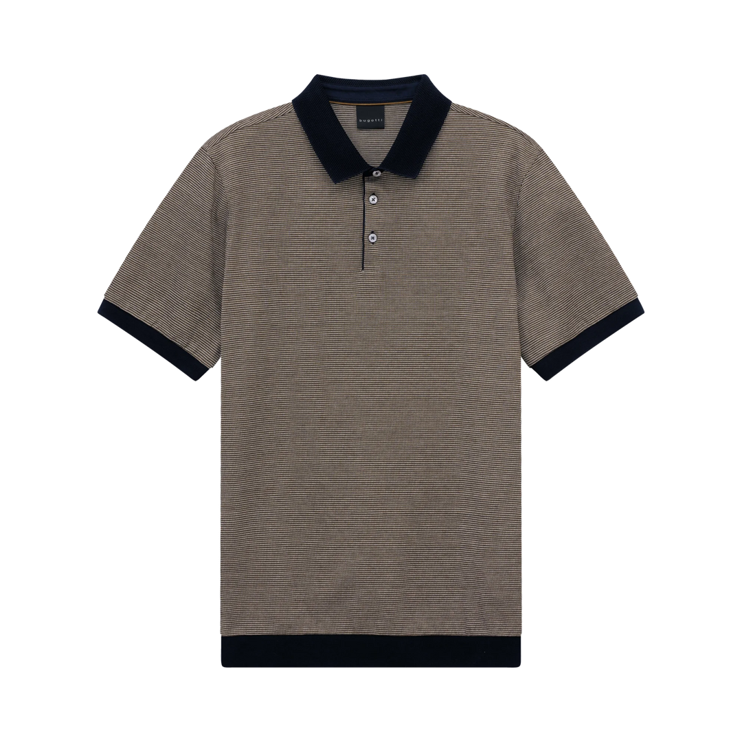BUGATTI BROWN PRINT POLO
