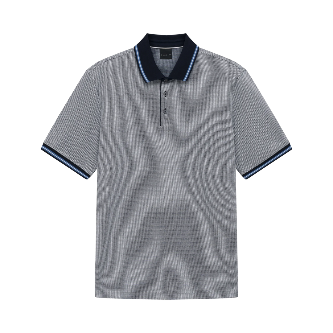BUGATTI NAVY PRINT POLO