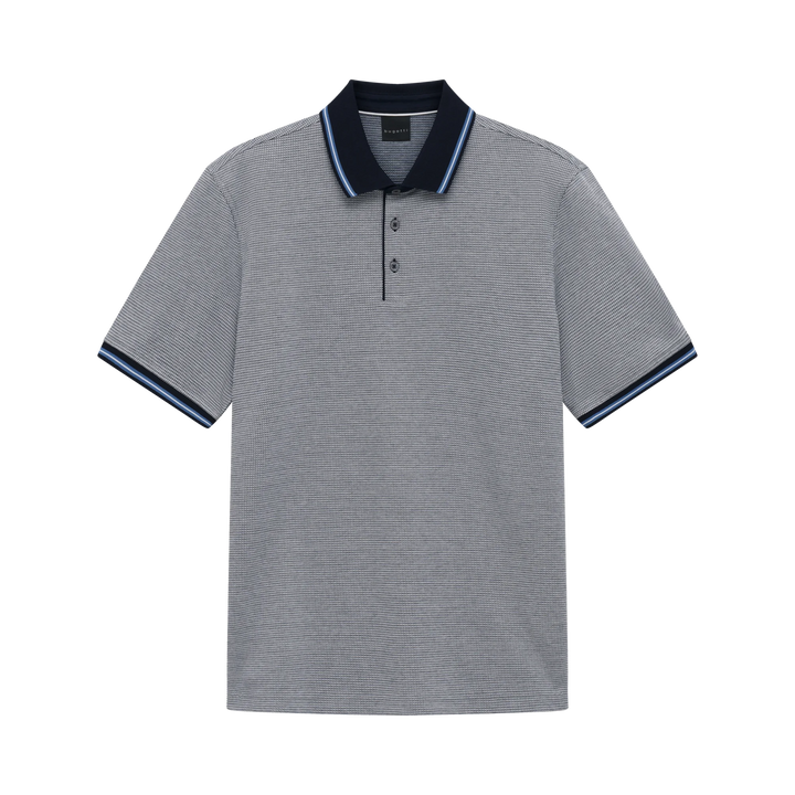 BUGATTI NAVY PRINT POLO