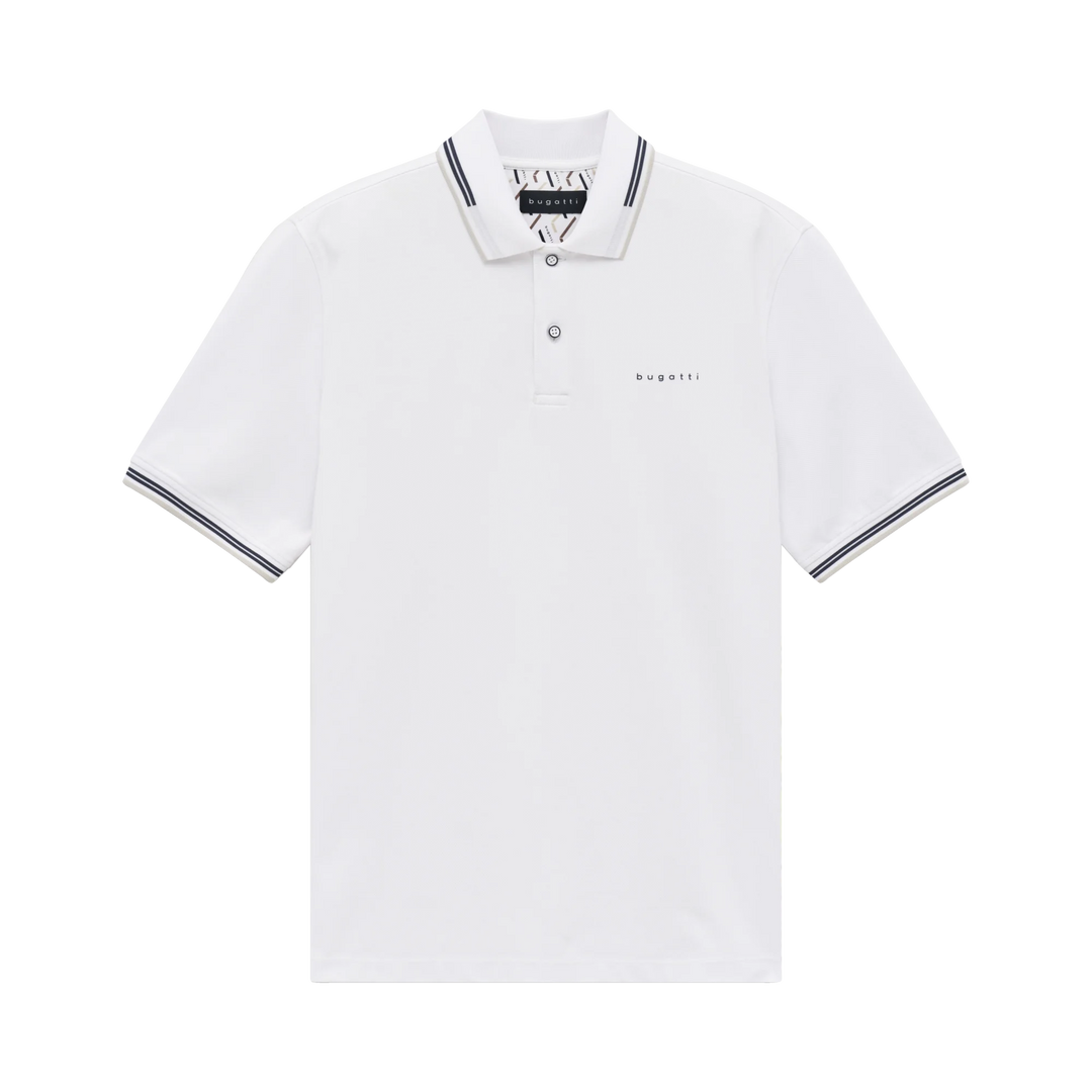 BUGATTI WHITE TIPPED POLO