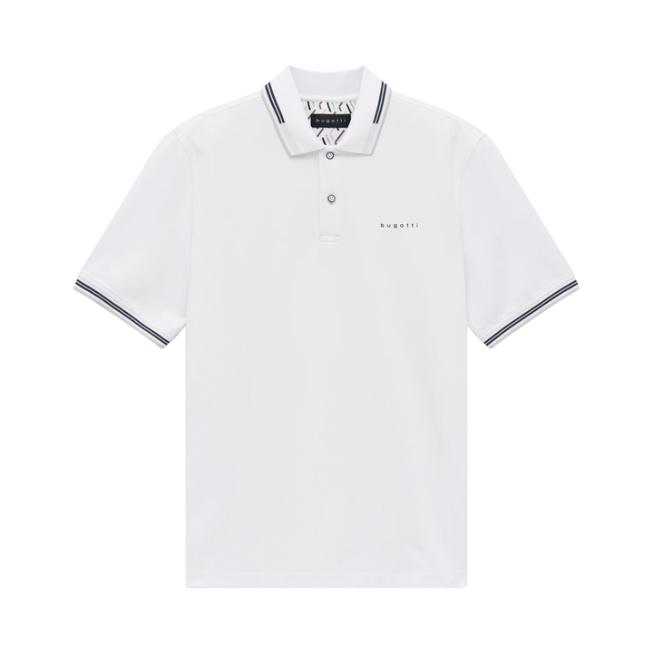 BUGATTI WHITE TIPPED POLO