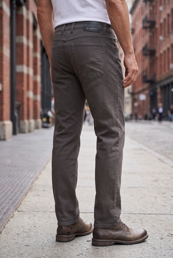BUGATTI CHARCOAL TWILL JEANS