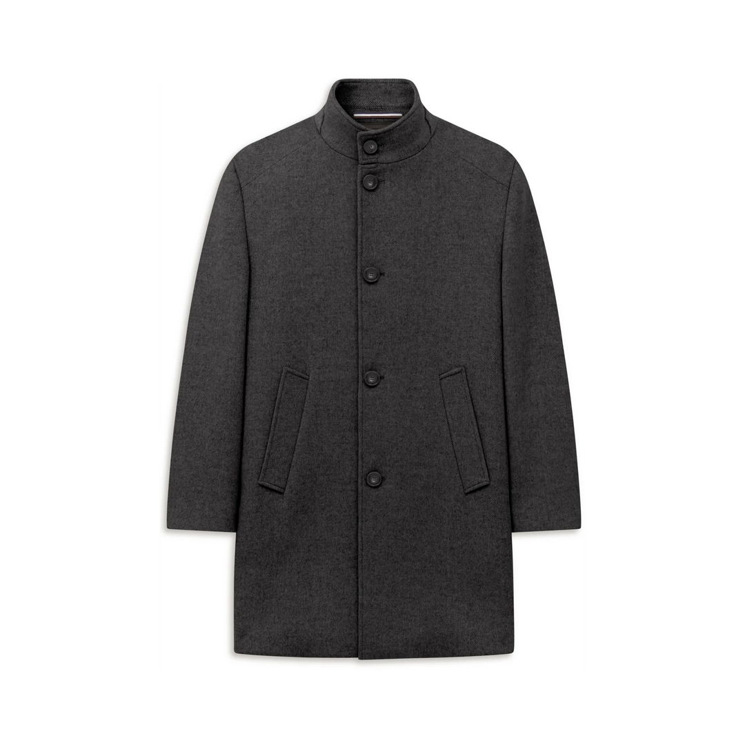 BUGATTI CHARCOAL WOOL COAT