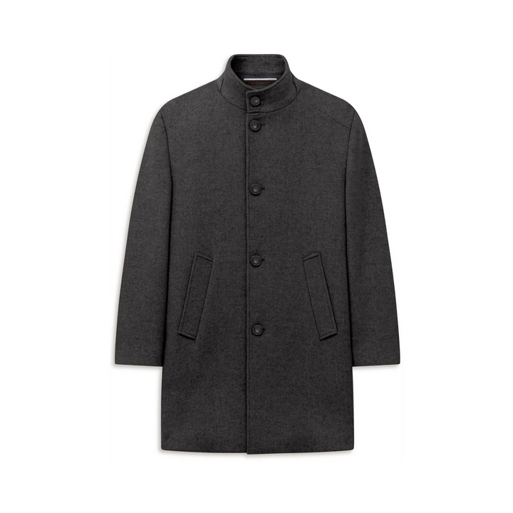 BUGATTI CHARCOAL WOOL COAT