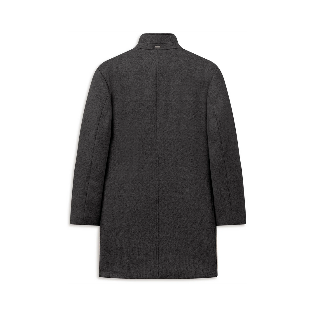 BUGATTI CHARCOAL WOOL COAT