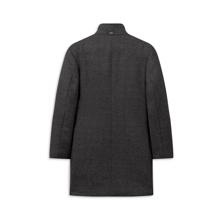 BUGATTI CHARCOAL WOOL COAT