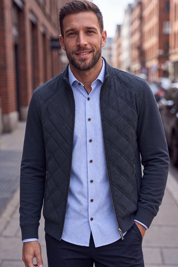 BUGATTI NAVY FULL ZIP HYBRID