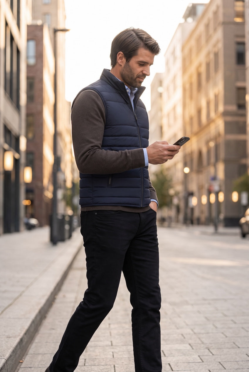 BUGATTI HYBRID NAVY GILET