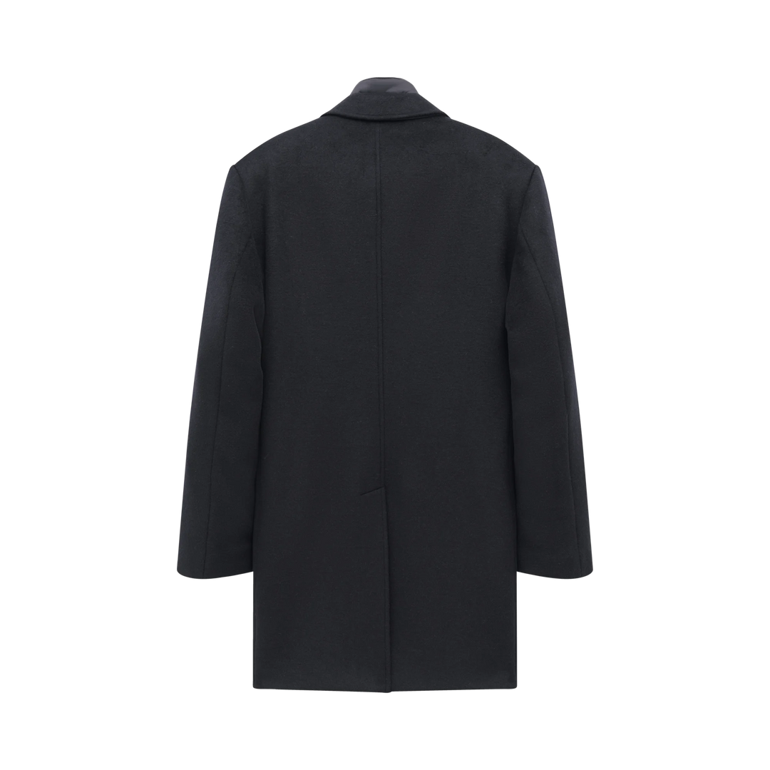 BUGGATI INSET NAVY WOOL COAT