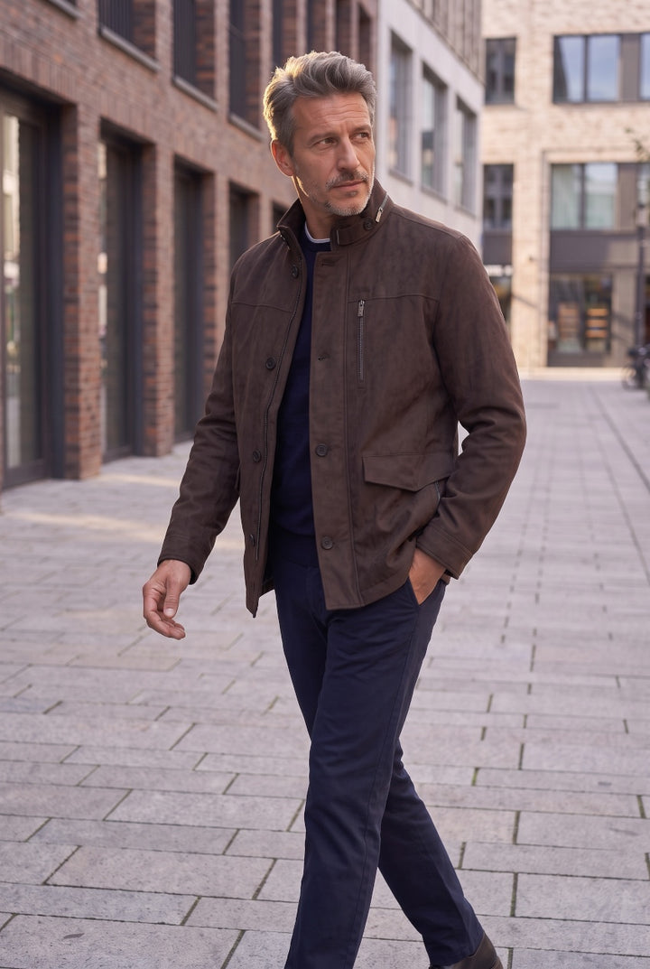 BUGATTI MOLESKIN TOBACCO COAT