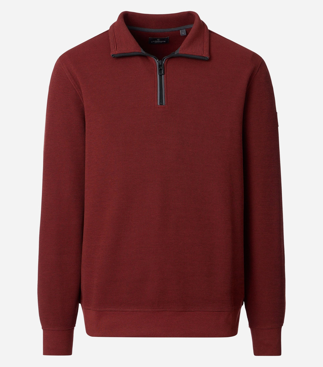 CASA MODA RUST 1/2 ZIP SWEAT