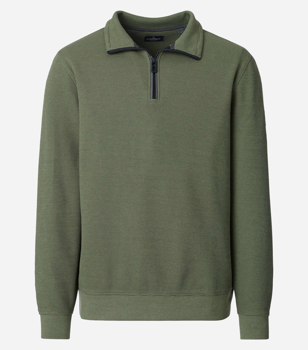 CASA MODA 1/2 ZIP GREEN SWEAT
