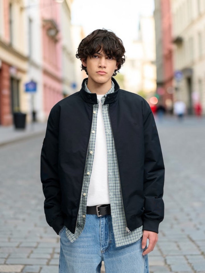 SUPERDRY BLUE CAMPUS PADDED HARRINGTON