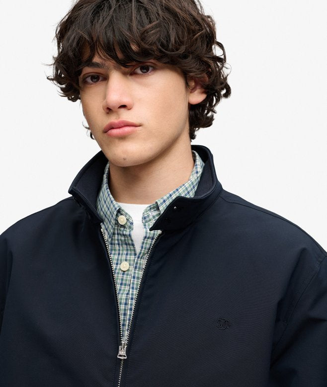 SUPERDRY BLUE CAMPUS PADDED HARRINGTON