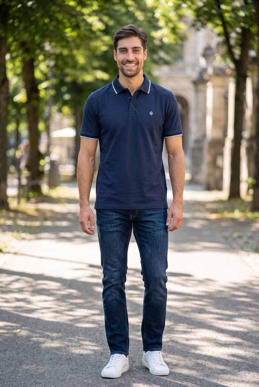 CASA MODA NAVY POLO