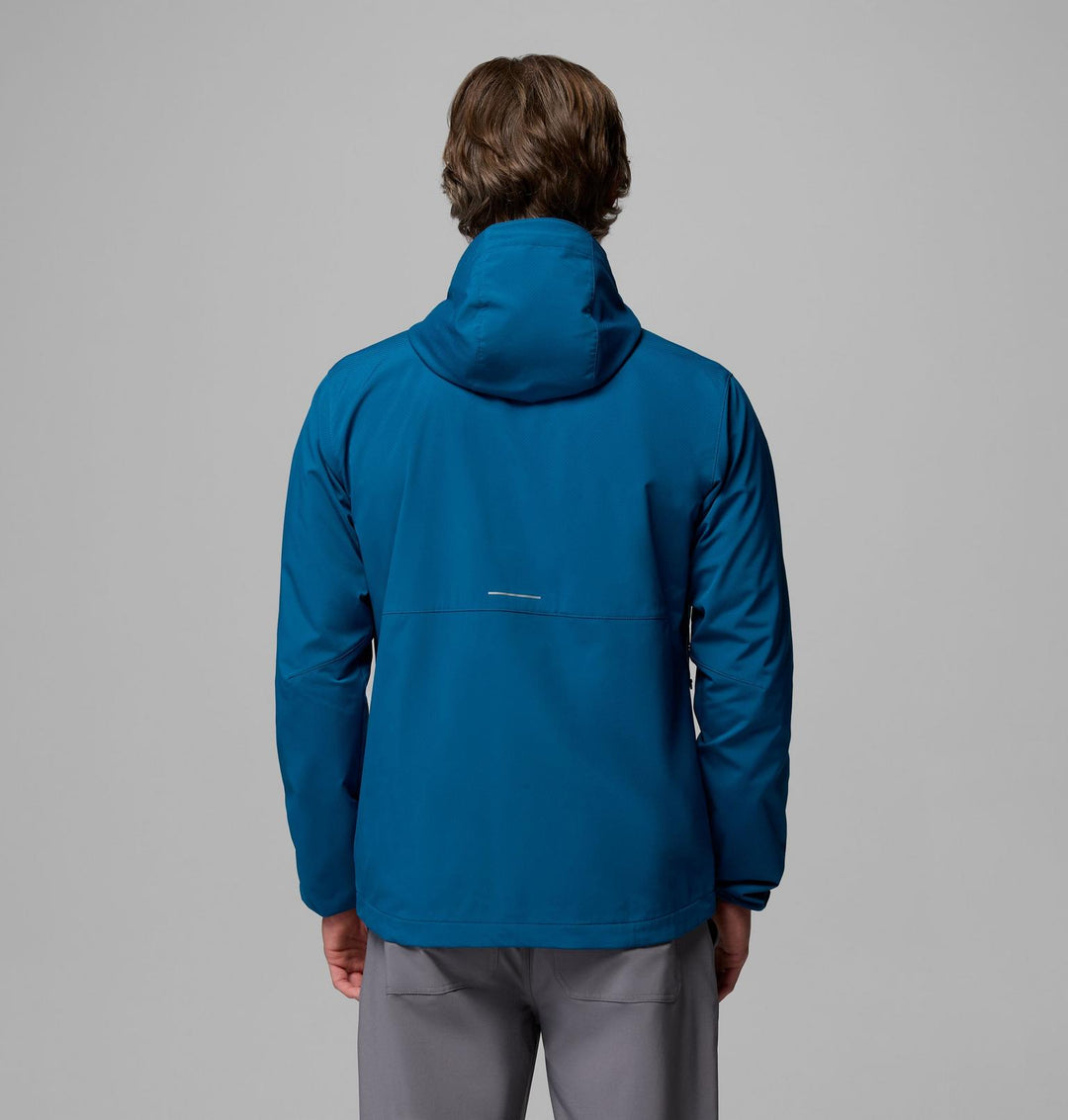 COLUMBIA HOODED SOFTSHELL BLUE HOODIE JACKET