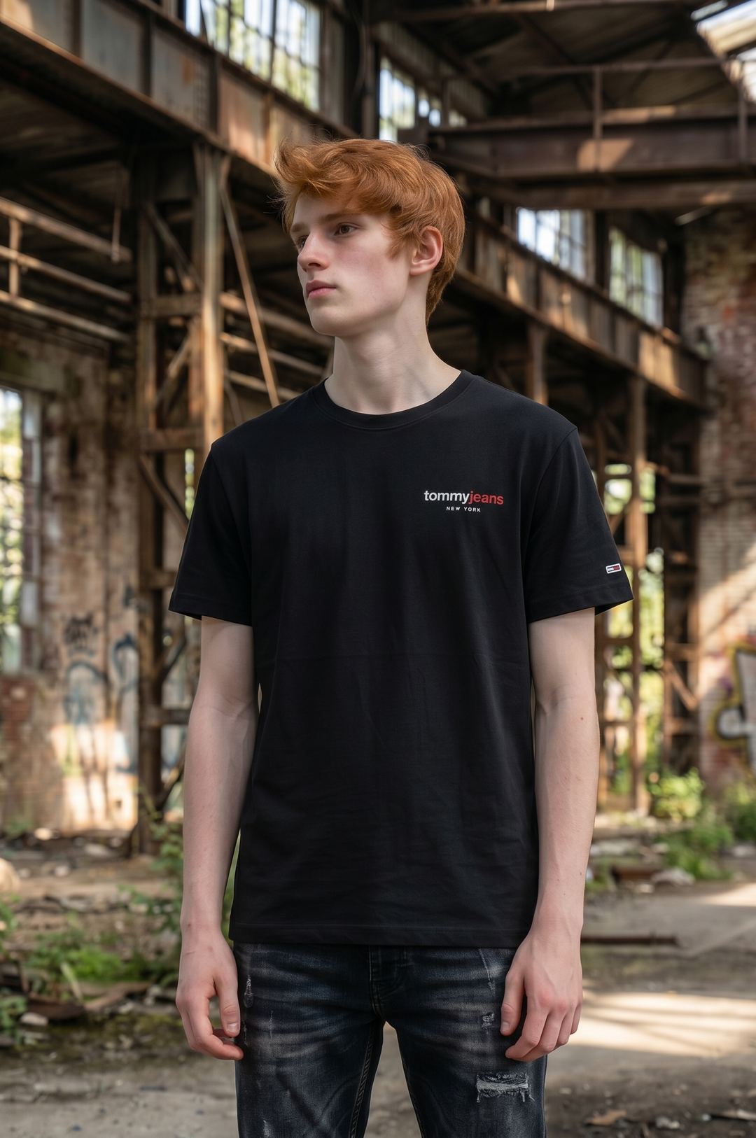 TOMMY JEANS DNA BLACK TEE