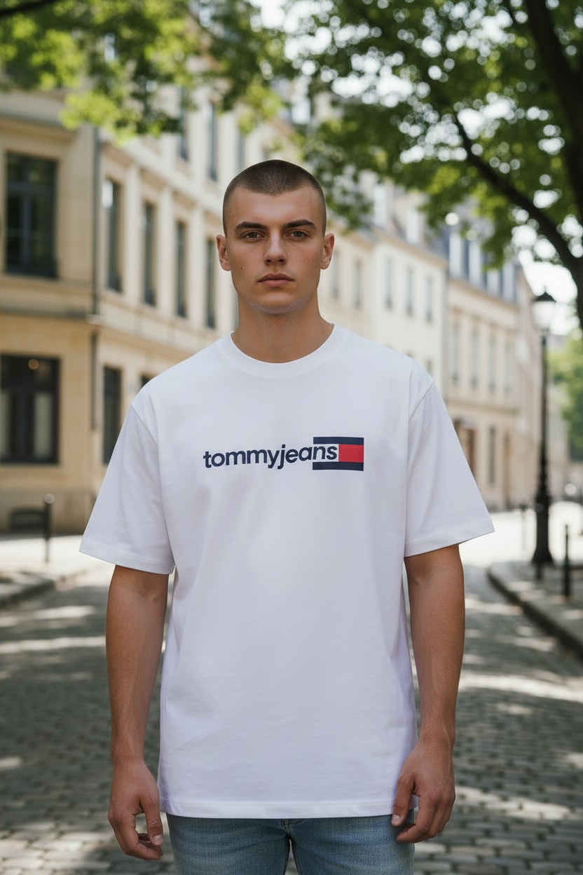 TOMMY JEANS DNA ECRU TEE