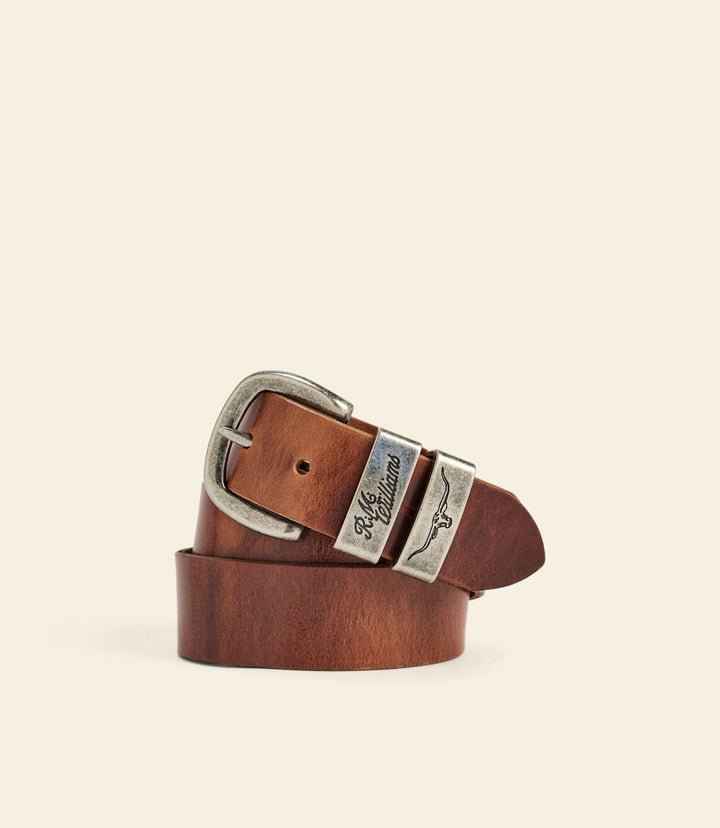 R.M WIILIAMS DROVER TAN LEATHER BELT