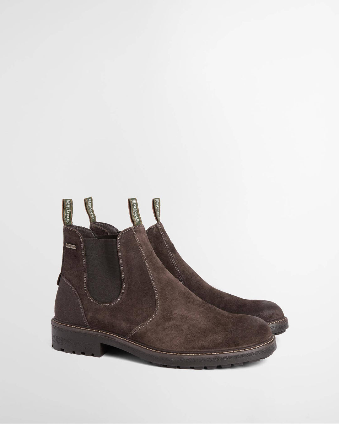 BARBOUR BROWN SUEDE WATERPROOF  EMBLETON CHELSEA BOOT