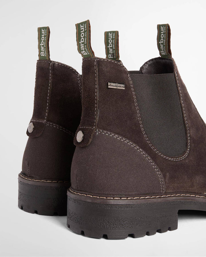 BARBOUR BROWN SUEDE WATERPROOF  EMBLETON CHELSEA BOOT