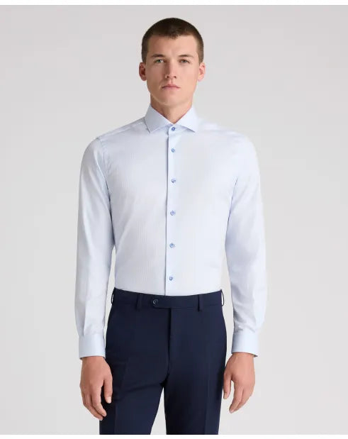 REMUS FRANK TAPPERED BLUE SHIRT