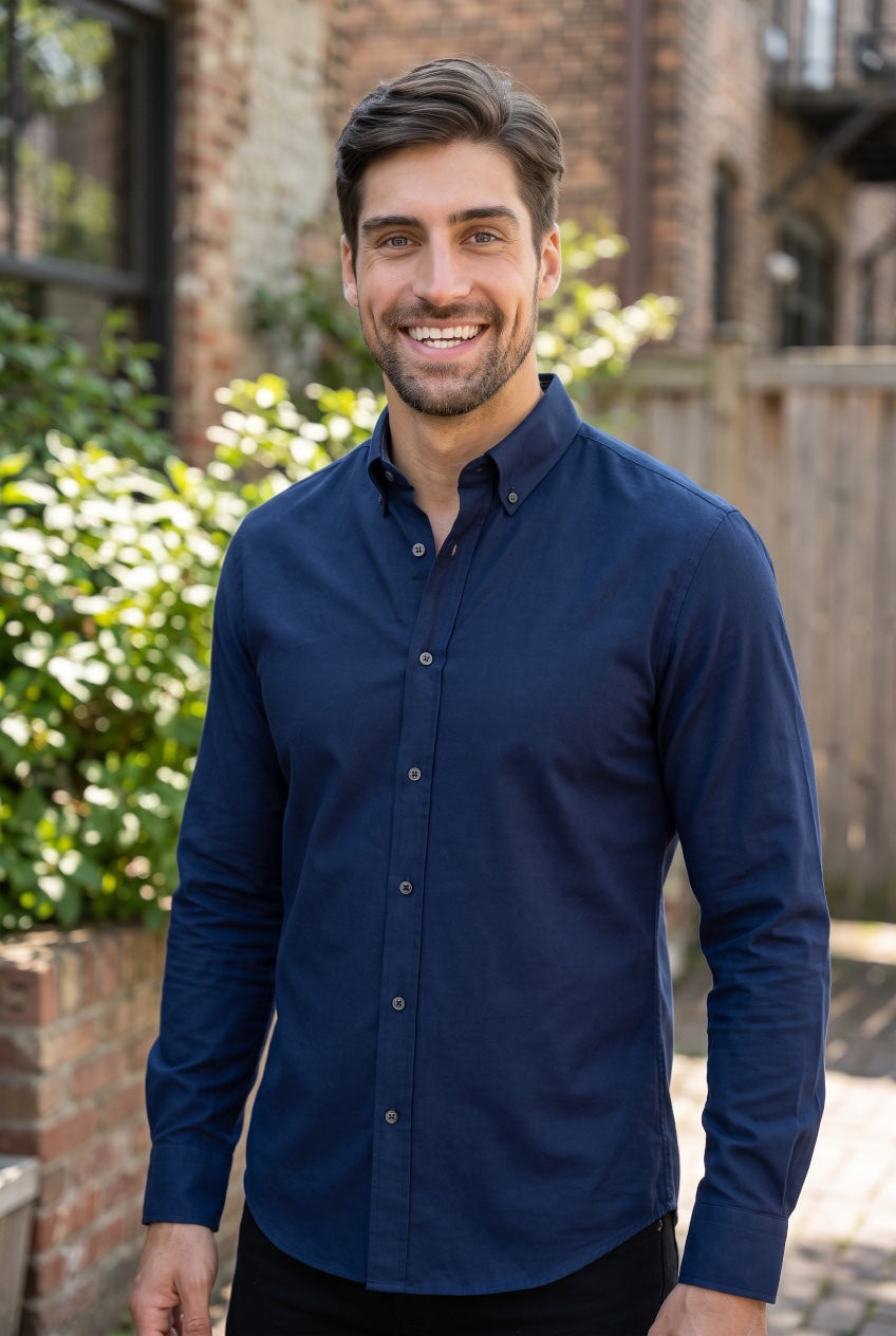 GANT MARINE REG JERSEY PIQUE STRETCH SHIRT