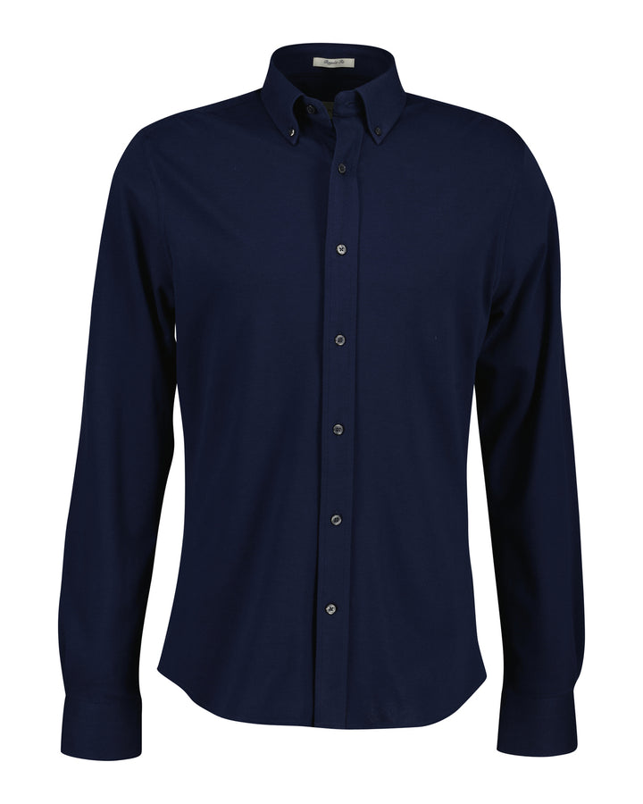 GANT MARINE REG JERSEY PIQUE STRETCH SHIRT