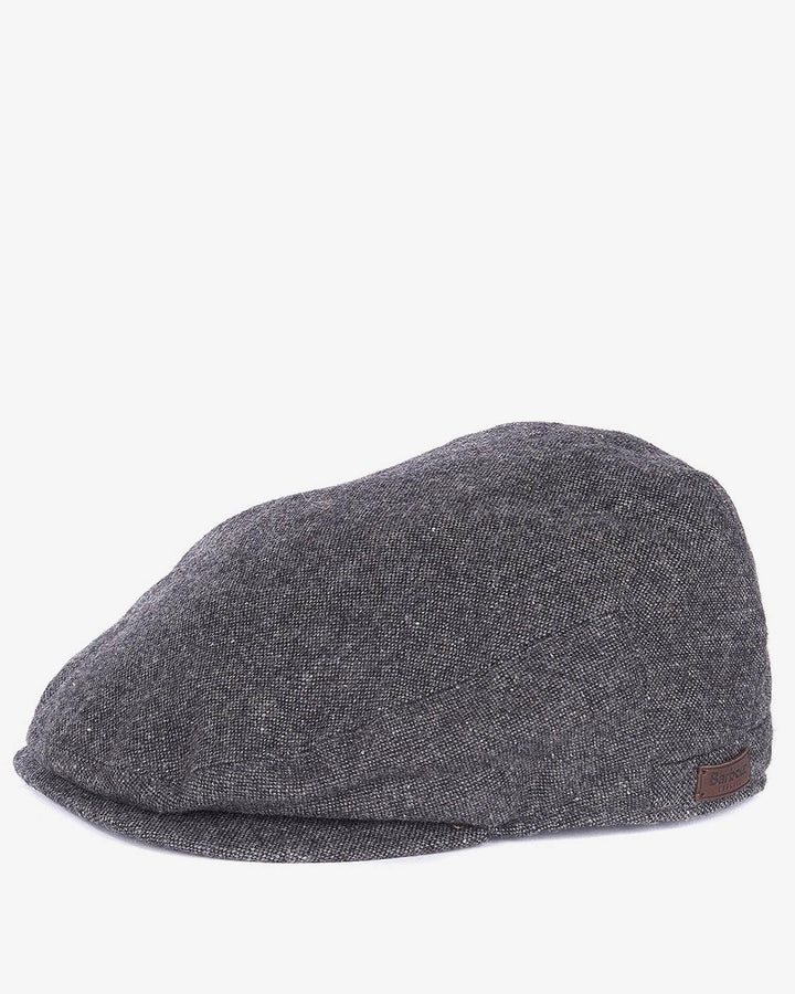 BARBOUR GREY BARLOW FLAT CAP
