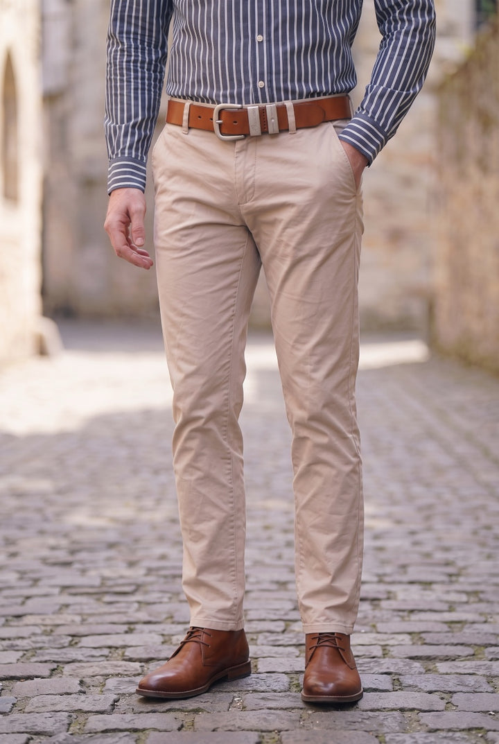 HARRISON TAN LEATHER BELTS
