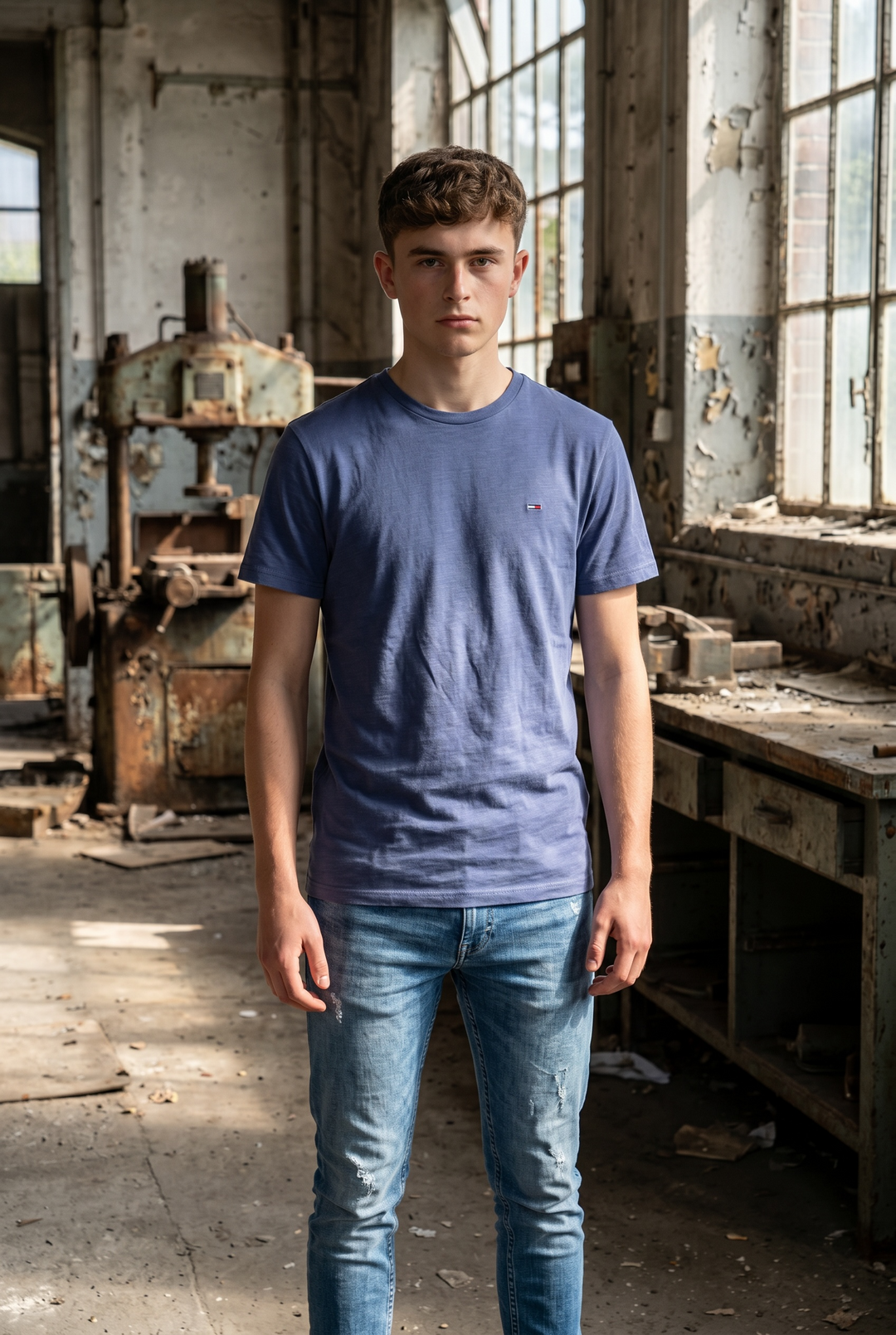 TOMMY JEANS BLUE JASPE TEE